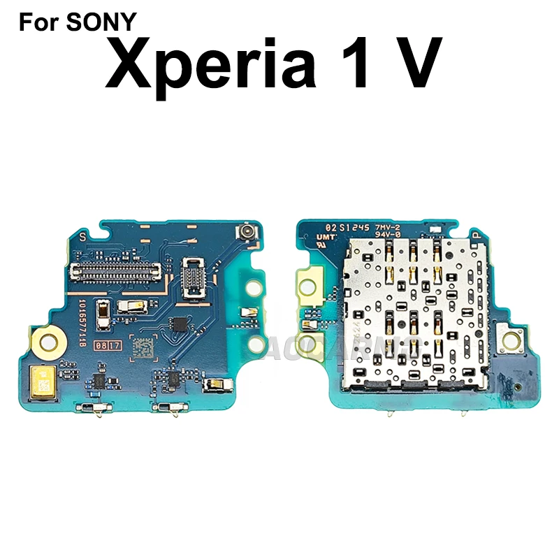Aocarmo для Sony Xperia 1 V XQ-DQ72 DQ44 SO-51D X1V устройство чтения SIM-карт нижний микрофонный
