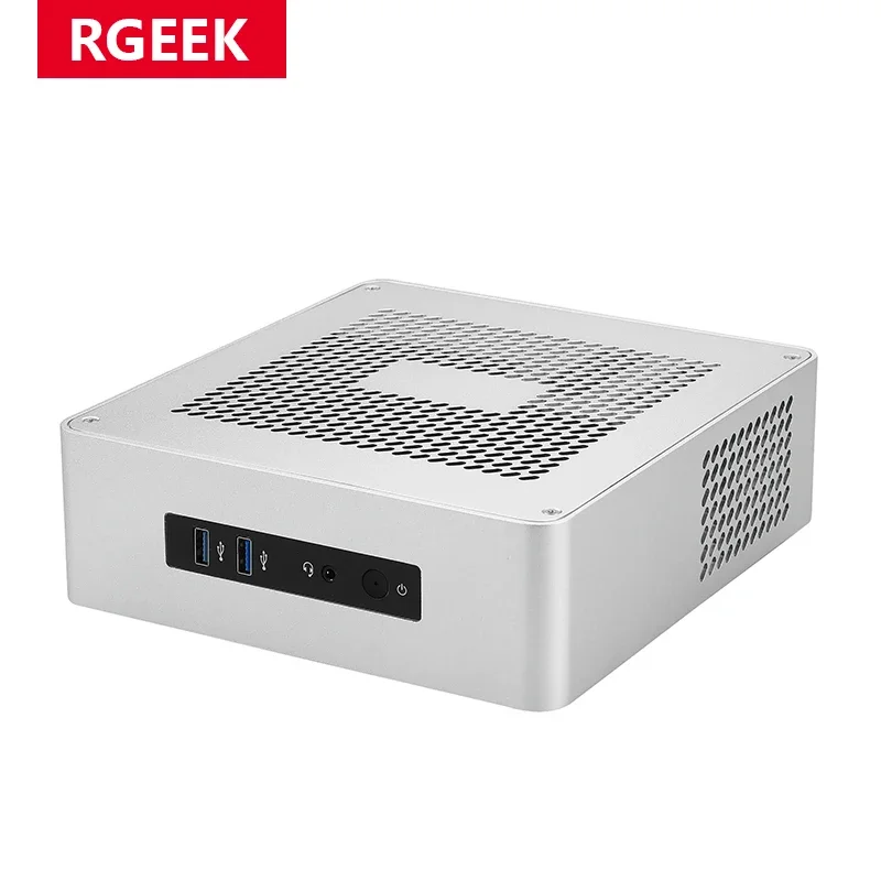 Фото Корпус для ПК RGeek OEM TA65 TA80 из алюминия, безвентиляторный, с USB 3.0, HTPC Mini ITX, поддержка кастомизации №1
