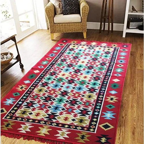 

Voho Textile Double Sided-Authentic Star Pattern Rug Runner