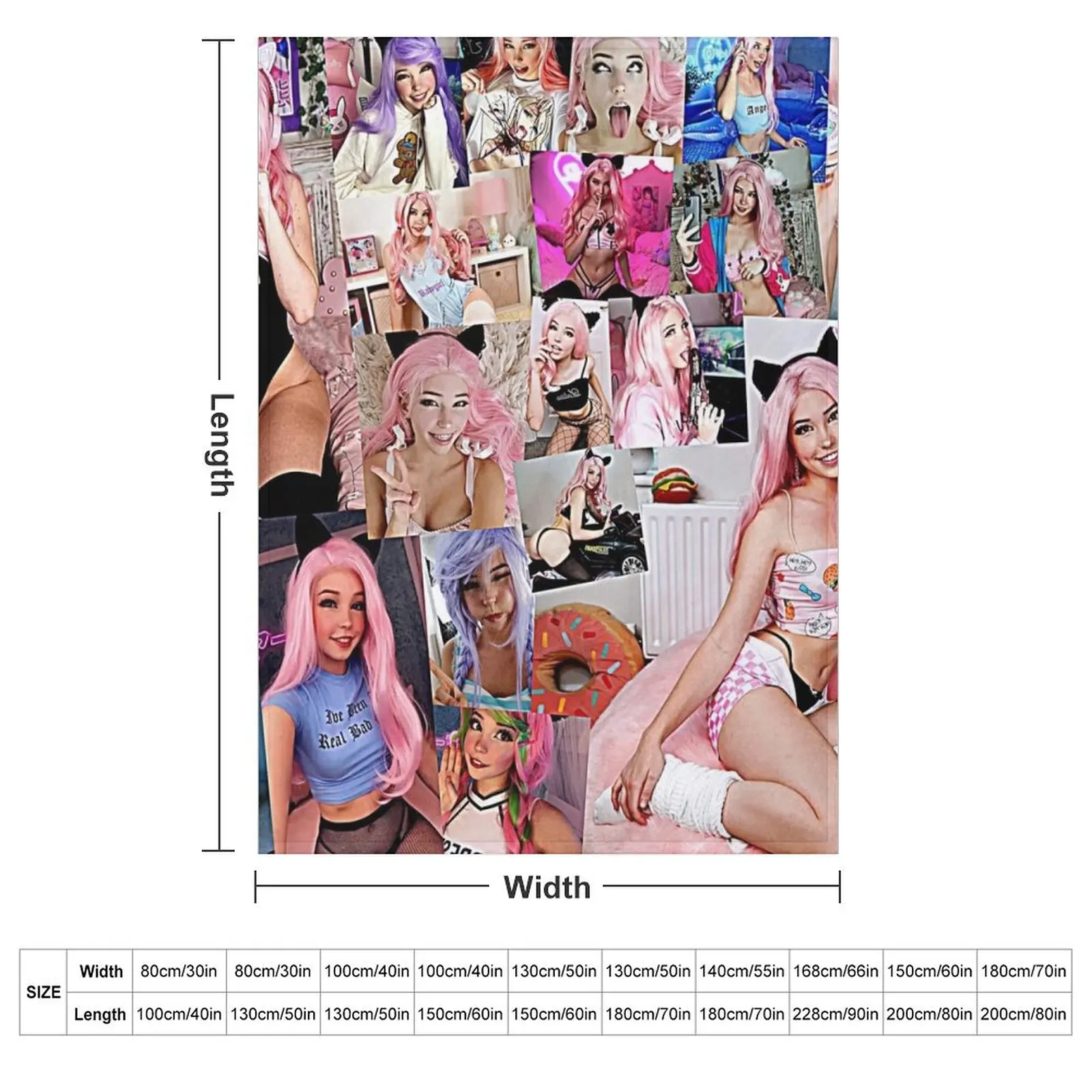 Одеяло Belle Delphine одеяла и пледы для пикника