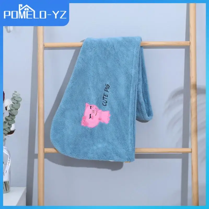 

Womens Bath Hat Household Dry Hair Towel Strong Absorbent Microfiber Thick Coral Fleece Household Absorbent Quick-drying Cap