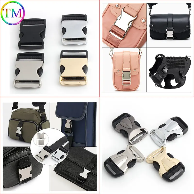 5-30 Pieces Plastic Contoured Webbing Detach Buckle Adjustable Side Quick Release Buckles Diy Bag Backpack Sewing Accessories