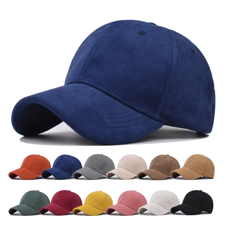 

Winter baseball cap Keep warm Adult Hat Thick hat Pure color Suede Breathable hat Spring Autumn Cap Hip Hop Fitted Cap