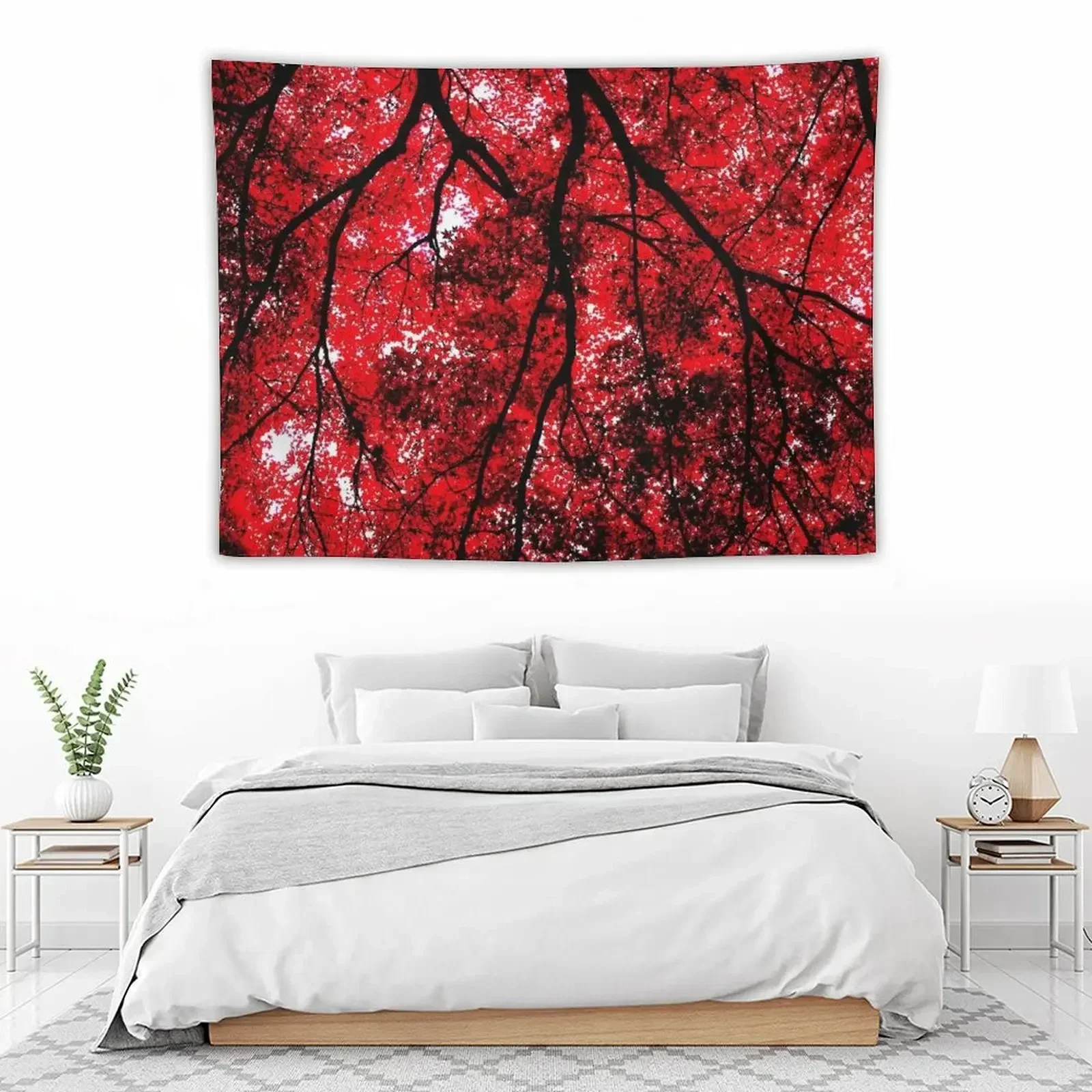 Листья падение как капли крови гобелен эстетический домашний декор украшения