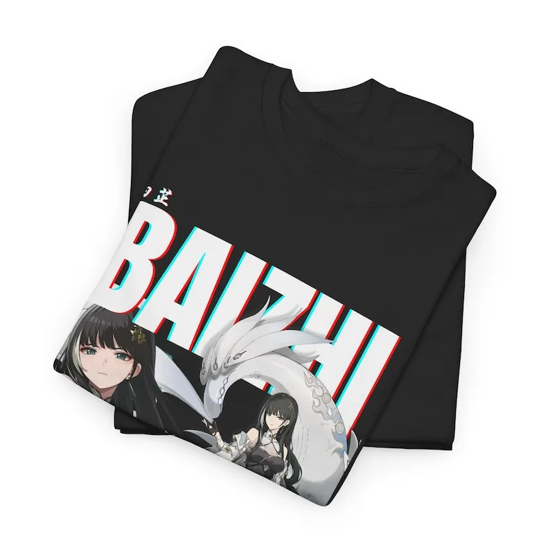 Аниме Baizhi Wuthering волны Wuwa-игровая одежда-РУБАШКА УНИСЕКС с персонажами-японская