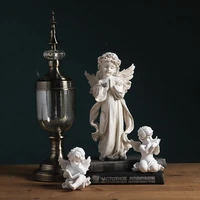 angel pray statue artwork resin home garden decoration sculpture ornament praying cherub prayer figurine furnishing articles