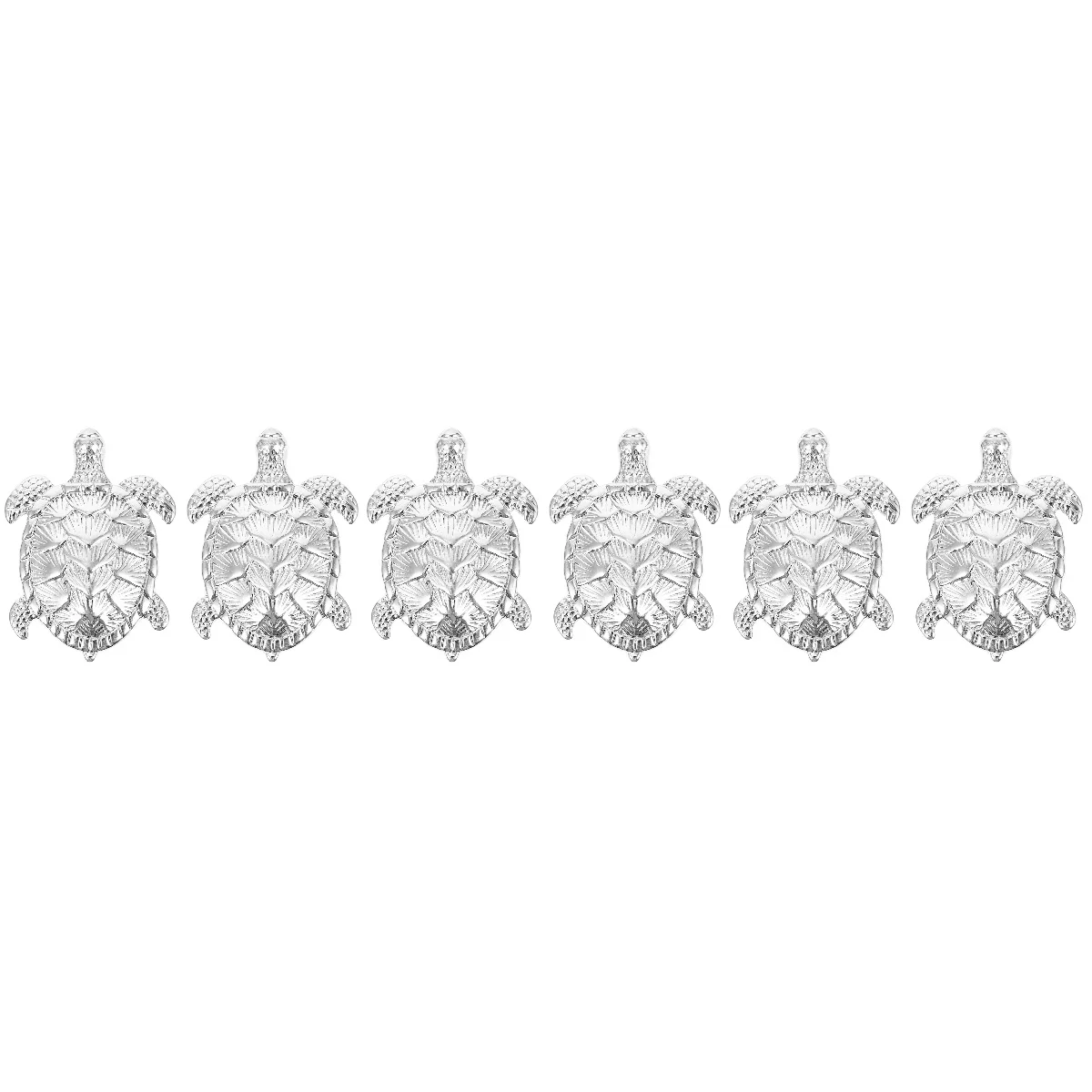 

6 pcs Turtle Shaped Alloy Cupboard Cabinet Drawer Door Knobs Handles