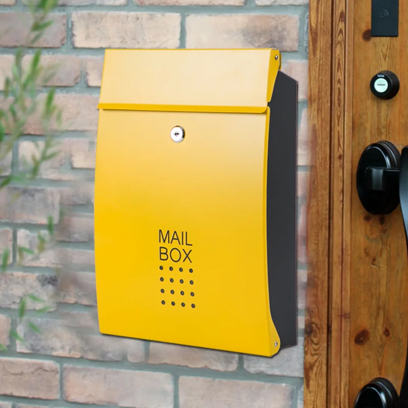 Mailbox outdoor villa outdoor mailbox Continental letter box wall hanging bar decoration props postbox WF1027