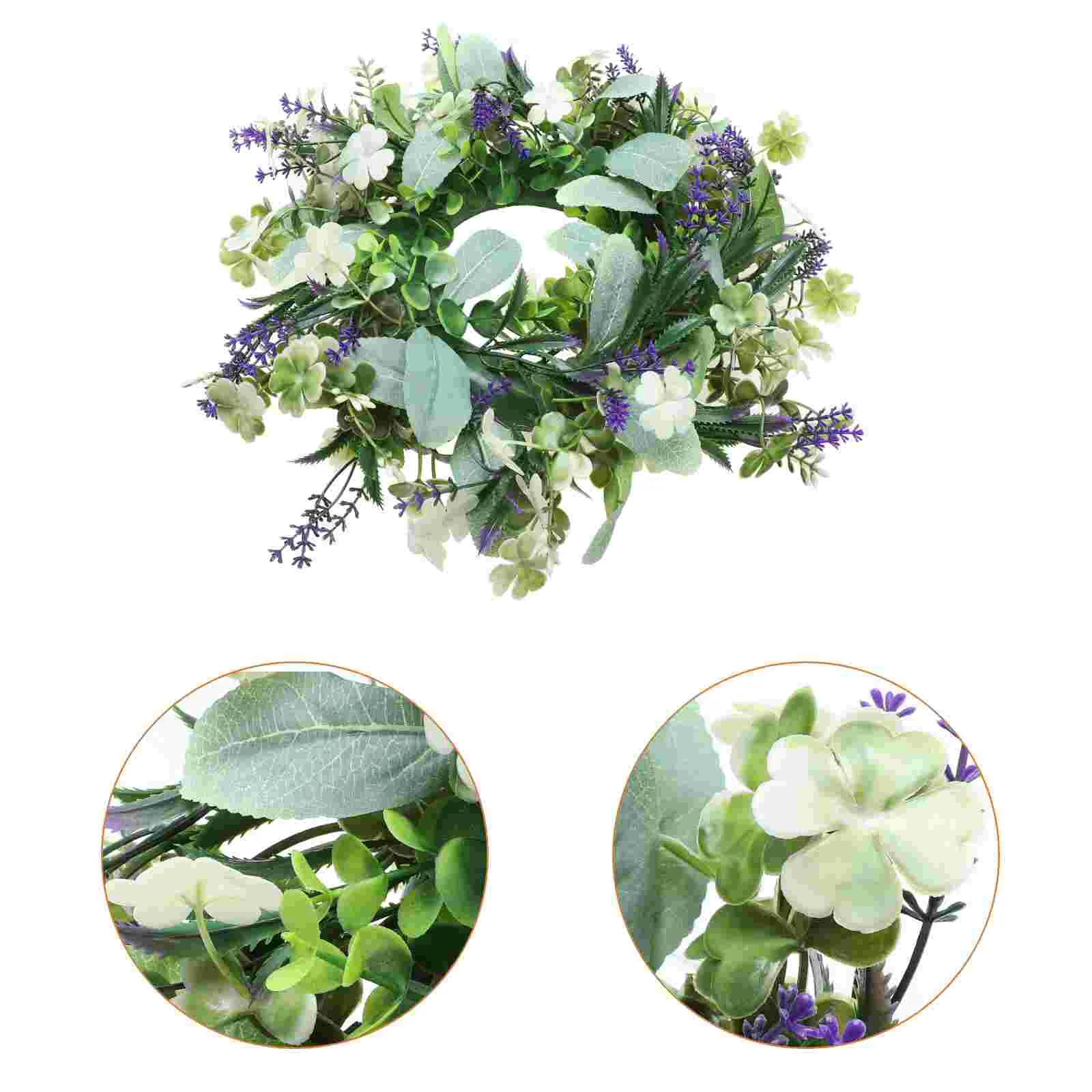 

1Pc Artificial Wreath Pendant Spring Wedding Decor Wreath Decoration Green
