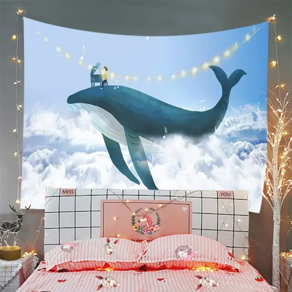 Гобелен на стену в стиле хиппи Подсолнух ведьмахство украшение бохо домашний