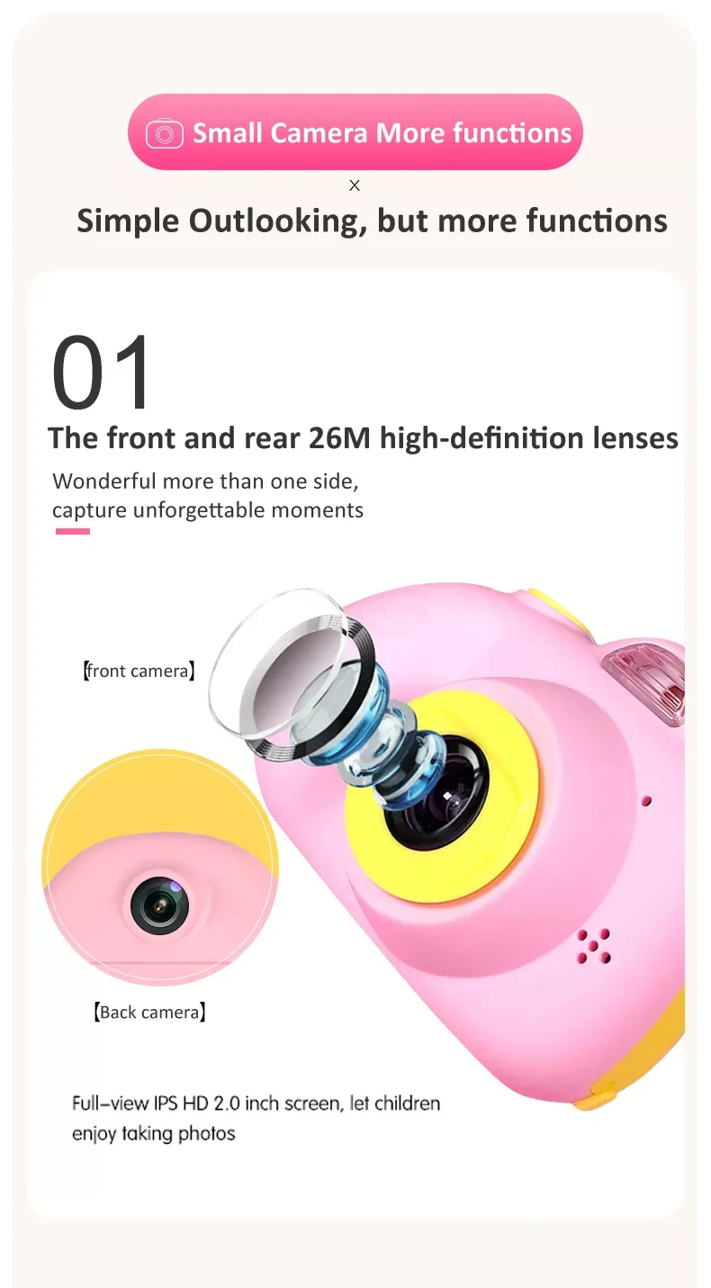 Цифровая камера для мгновенной фотосъемки с двойной камерой