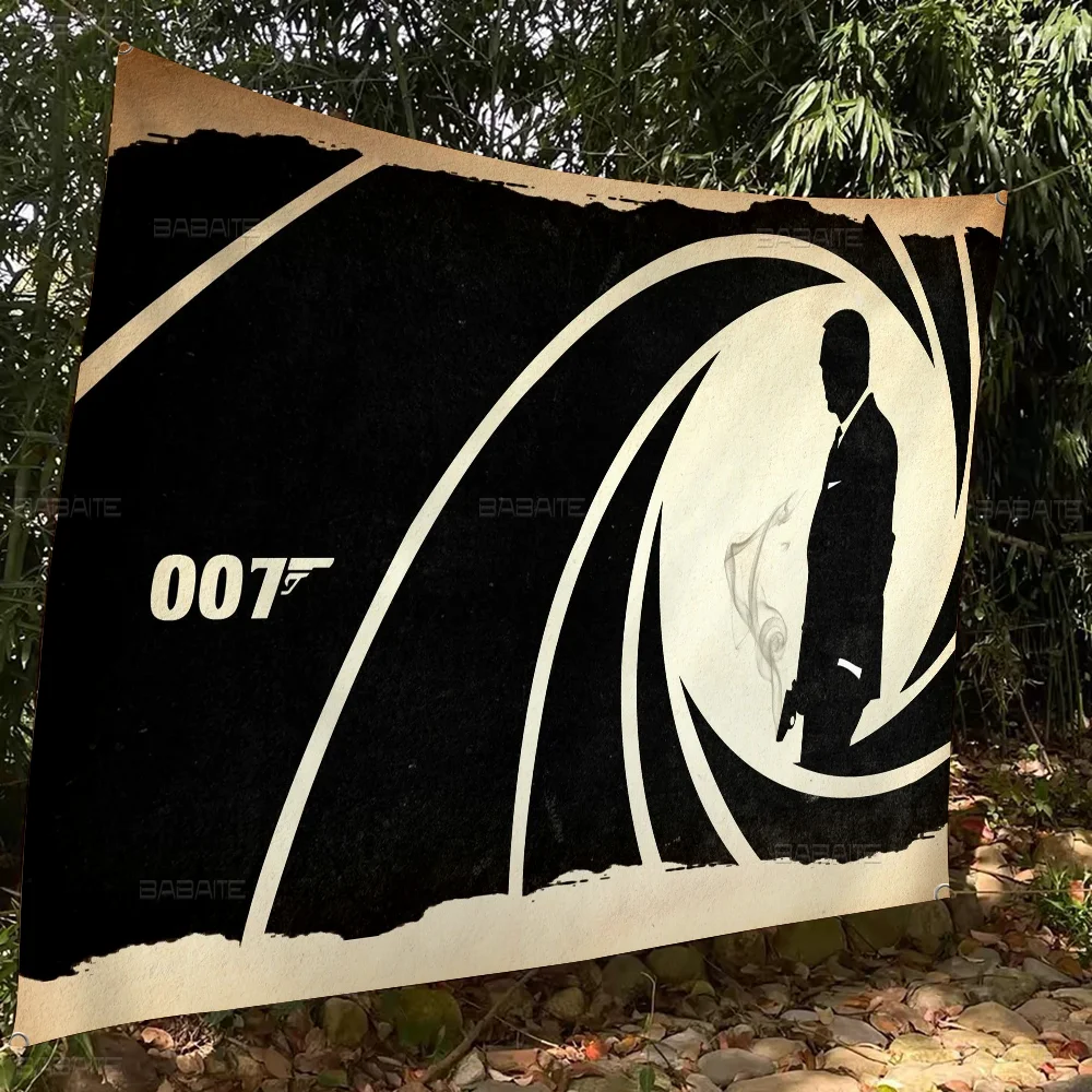Джеймс Бонд 007 аниме-карта флаг для гостиной домашний декор в общежитии