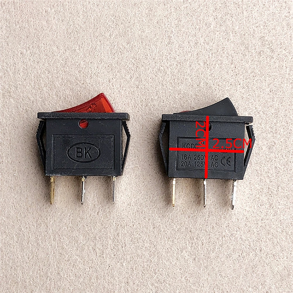 

Power Switch Red Electrical equipment With Light Power Switch
