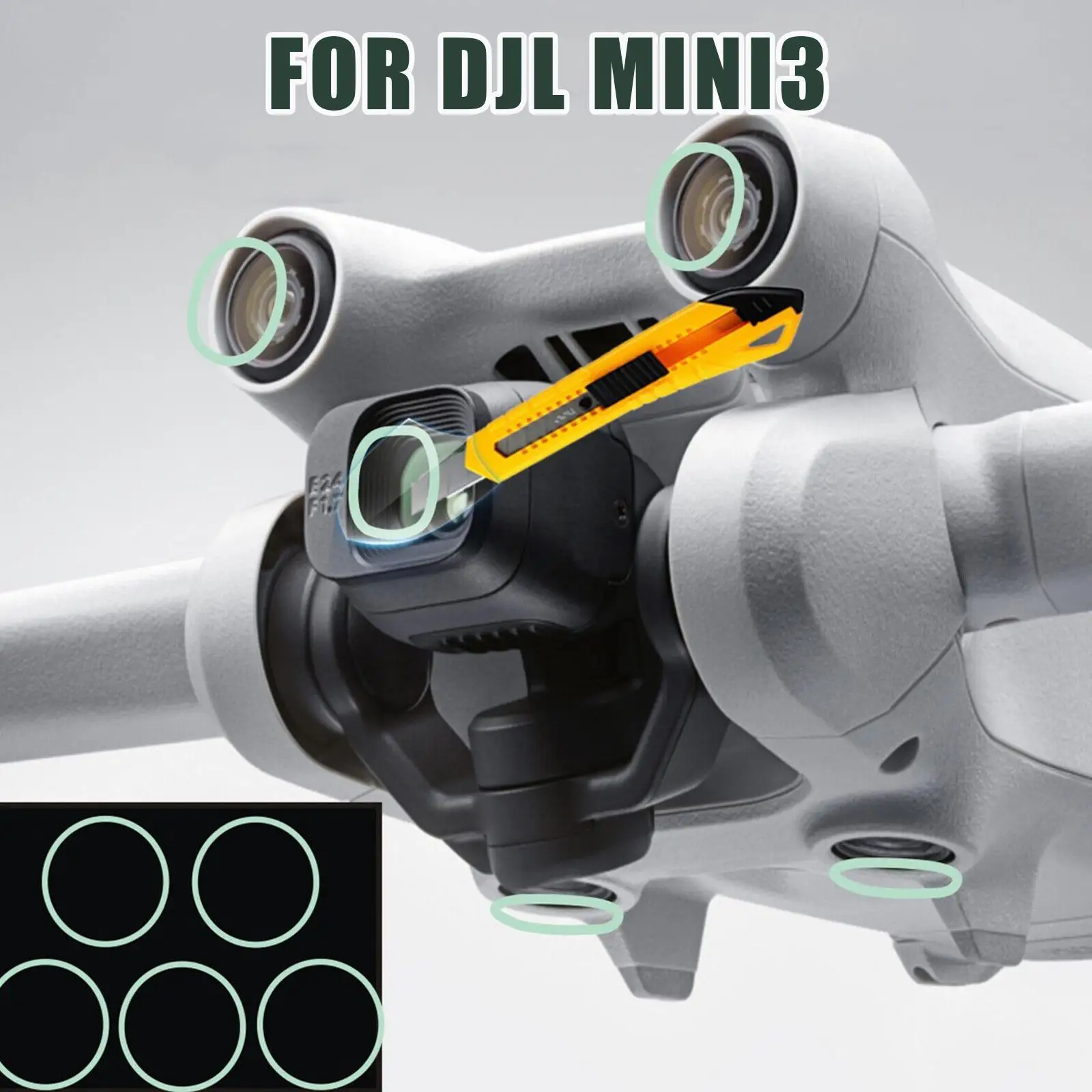 

Ультратонкая Защитная пленка для объектива нано пленка Взрывозащищенный подходит для мини 3 Pro Аксессуары для дрона