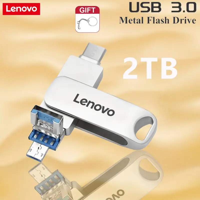 Флеш-накопитель Lenovo в металлическом корпусе 512 ГБ USB 3 1