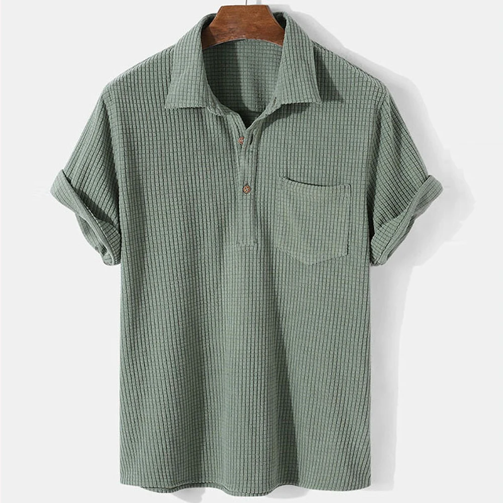 

Футболка мужская хлопковая сетчатая, модный Удобный пуловер, деловая одежда, 4XL, весна-лето