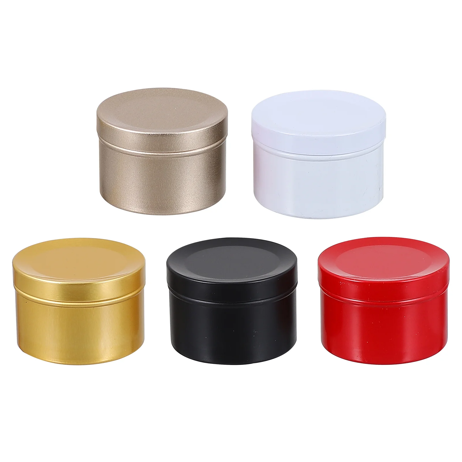 

Tins Candy Box Tin Christmas Metal Empty Storage Case Aromatherapy Wax Container Cups Scented Canister Jars Refillable Cans