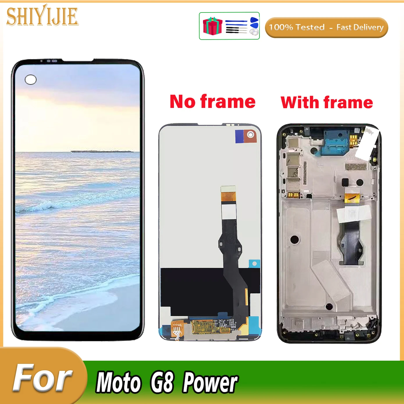 

6.4" Original For Motorola Moto G8 Power G8Power LCD Display Touch Screen Digitizer Assembly XT2041-1 XT2041-3 LCD Replacement