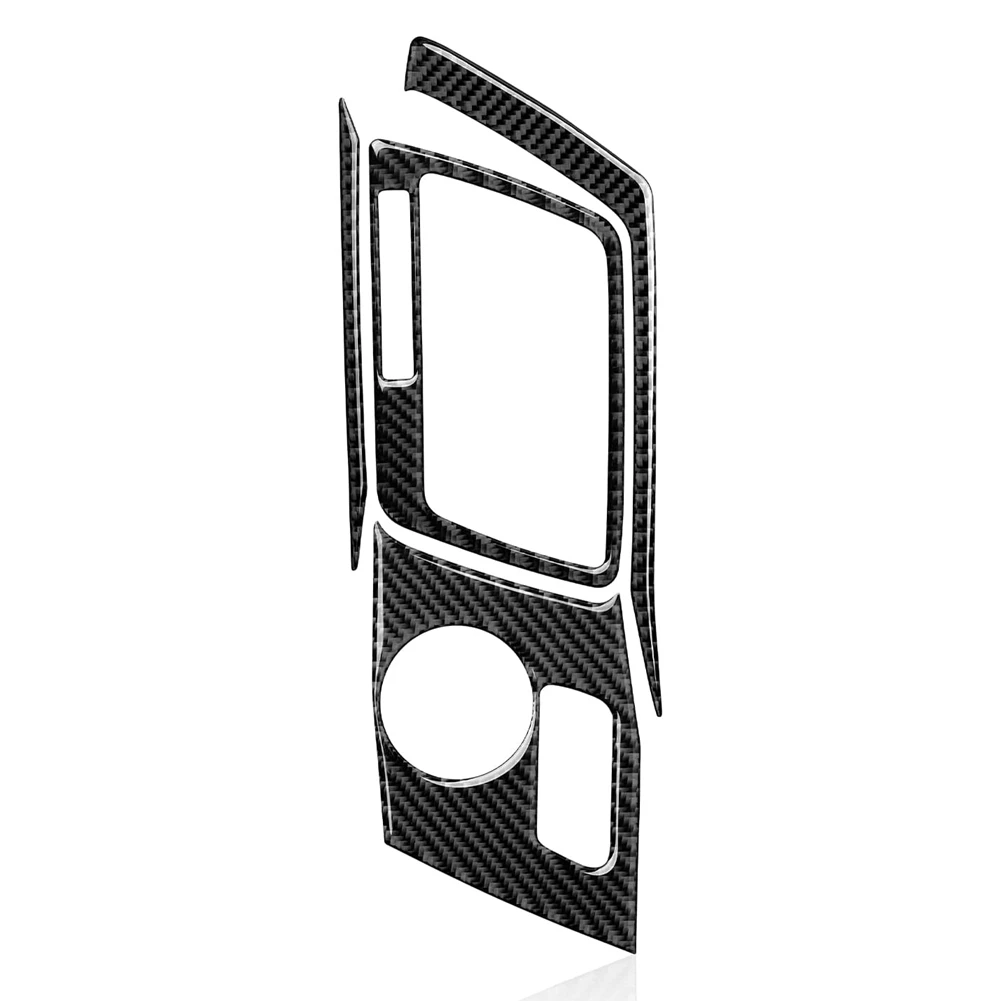 

Панельная Накладка для коробки передач Trims Набор наклеек, наклейка из углеродного волокна для C7 2014-2019 интерьера автомобиля, черный