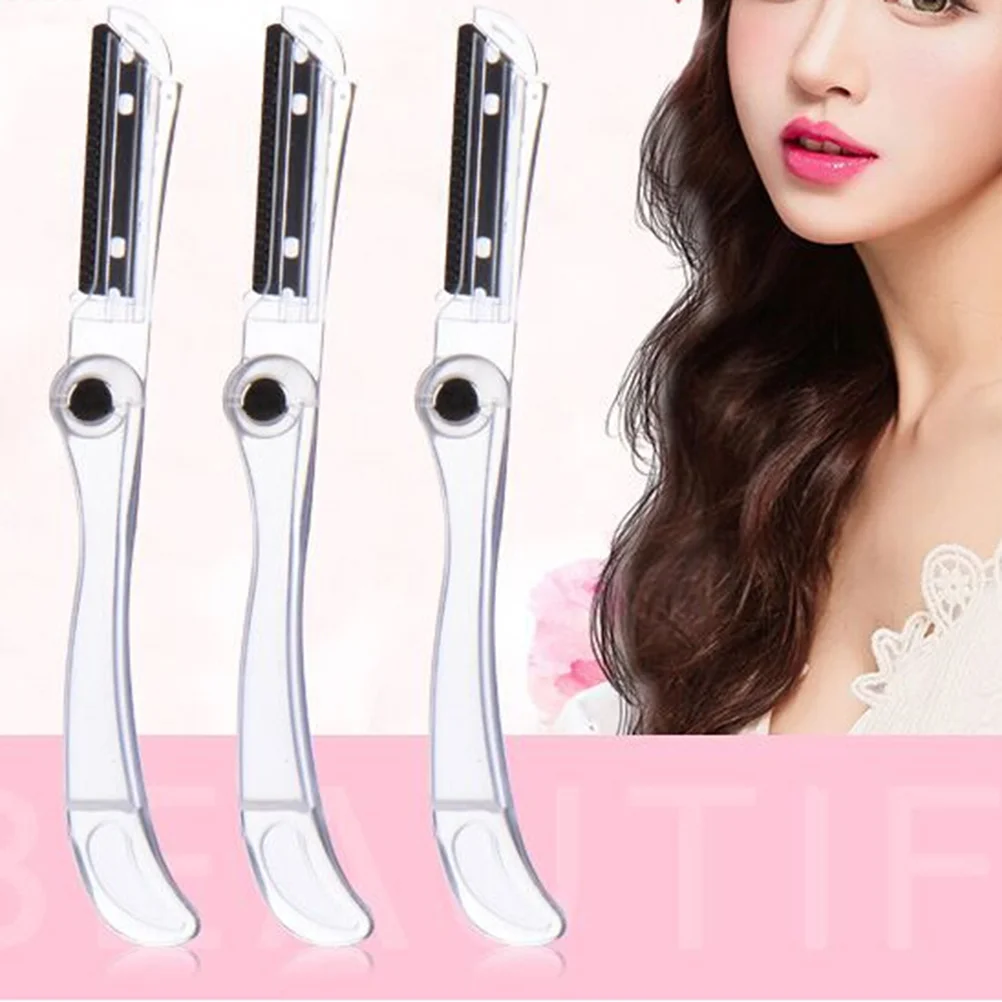 

6pcs Practical Folding Trimmer Safe Shaver Facial Hair Remover for Ladies