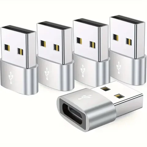 5 шт. USB-адаптер тип C алюминиевый сплав