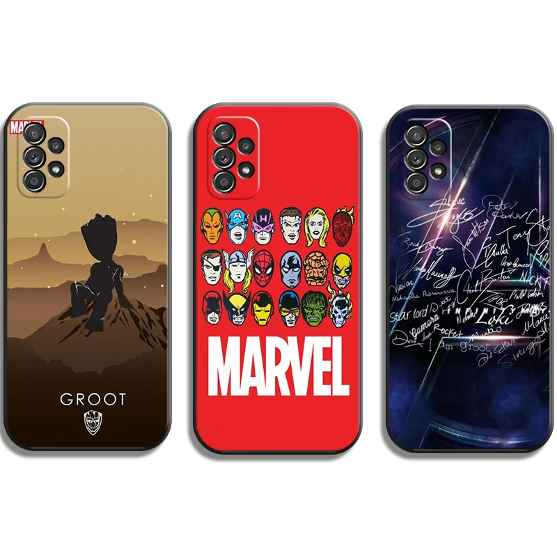 

Marvel Iron Man Spiderman Phone Cases For Samsung Galaxy A51 4G A51 5G A71 4G A71 5G A52 4G A52 5G A72 4G A72 5G Carcasa Coque