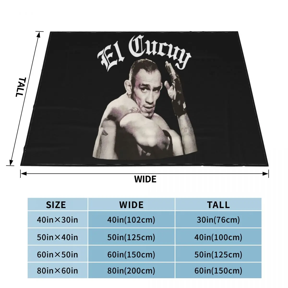 Tony El Cucuy Ferguson Fighter California The Real Champ Детское одеяло в китайском стиле хип-хоп для