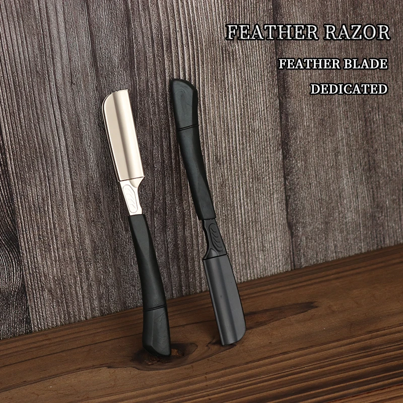 Straight Edge Barber Razor For Close Shaving Men Replaceable Blades