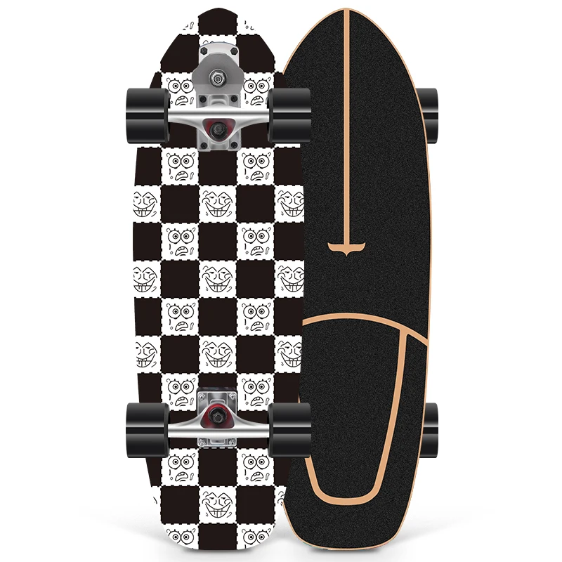 Последний дизайн 32-дюймовые полные скейтборды летающие колеса серфинг на заказ