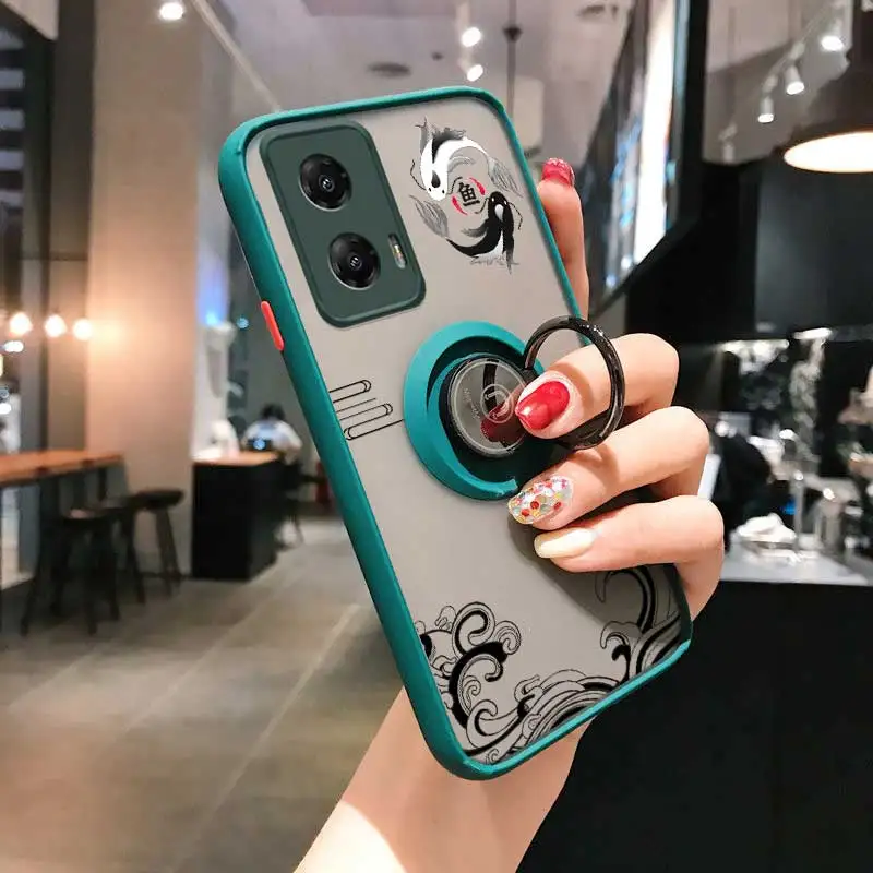 Чехол для телефона GStylus Balance of Koi Skin-feel Ring Motorola Moto G Stylus 5G Power Play чистый чехол