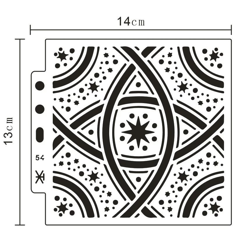 

13 см творческие DIY слойные трафареты для скрапбукинга/фотоальбома рисования искусственных планшетов декоративный шаблон