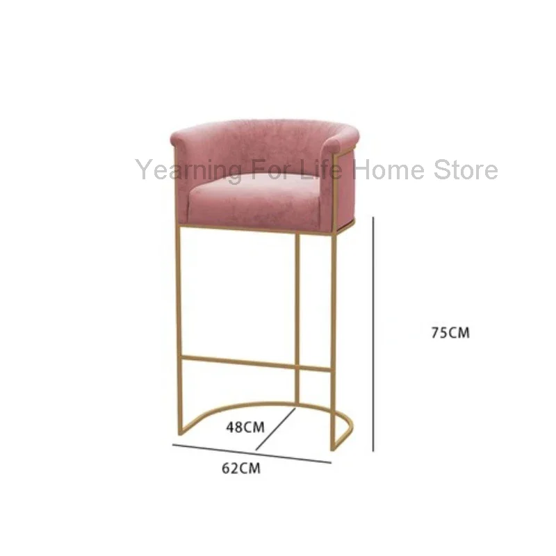 Designer Accent Bar Chair Nordic High Design Outdoor Kitchen Gamer Luxury Salon Cadeiras De Jantar Modern Furniture BY014