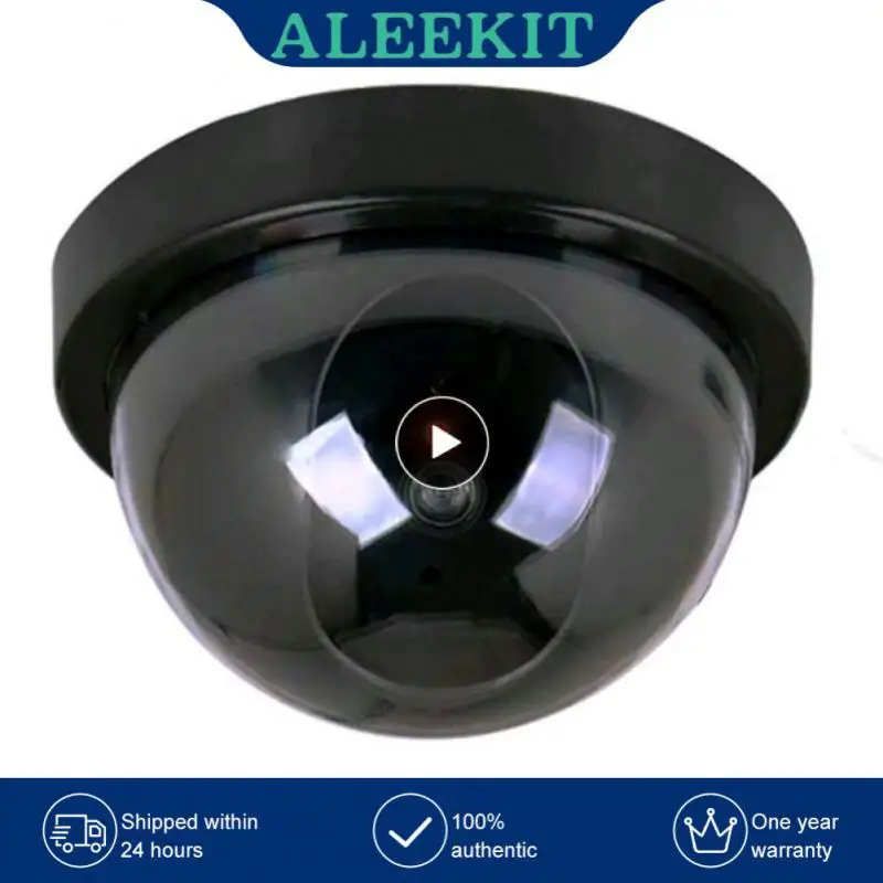 

Simulation Camera Fake Dome Camera CCTV Security Camera Indoor With Flashing Red Dummy LED Light Fake Surveillance Camera