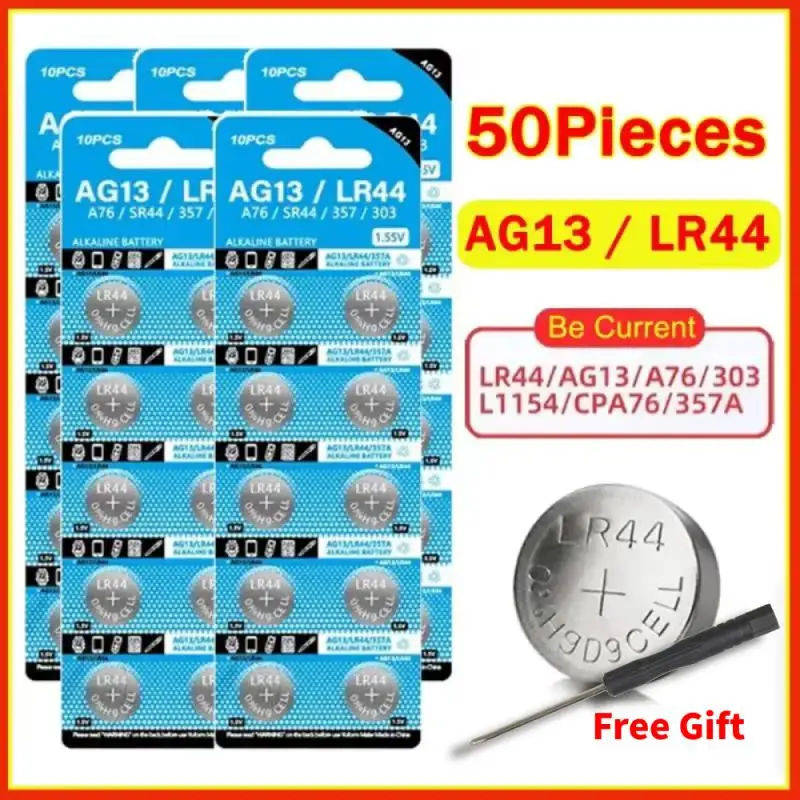 Аккумулятор для часов LR44 AG13 160 мАч L1154 357 SR44 1 55 в