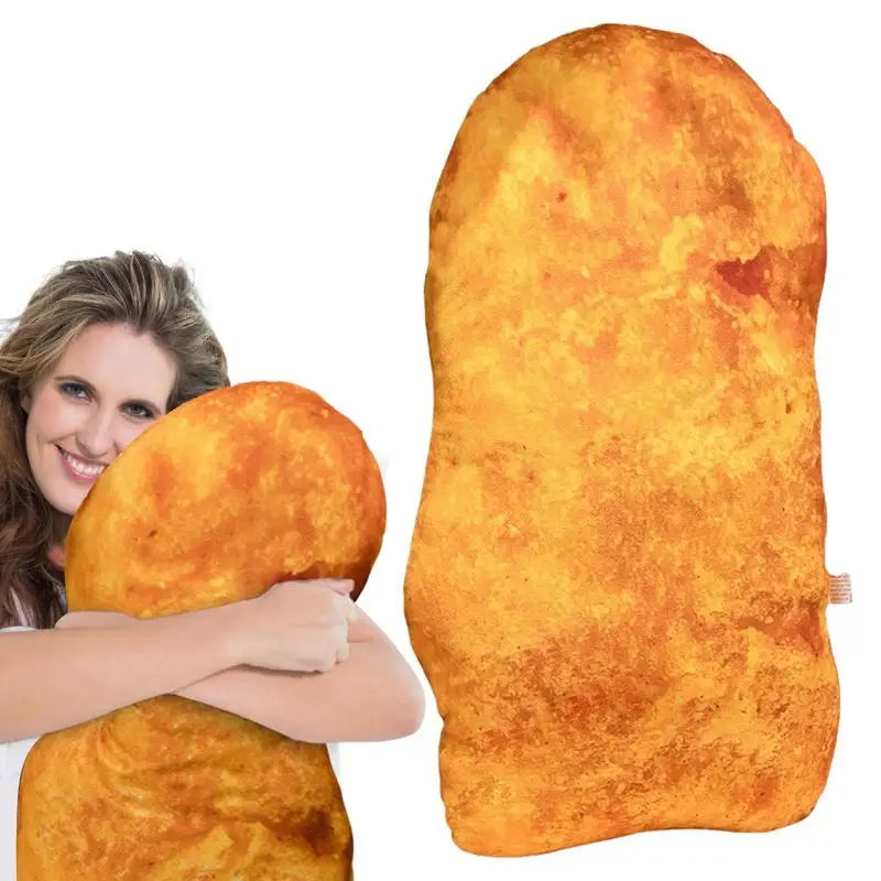 

Мягкая набивная Милая куриная Подушка Nugget, плюшевая подушка для еды, уникальная плюшевая кукла, подушки для объятий, Рождественский подарок...