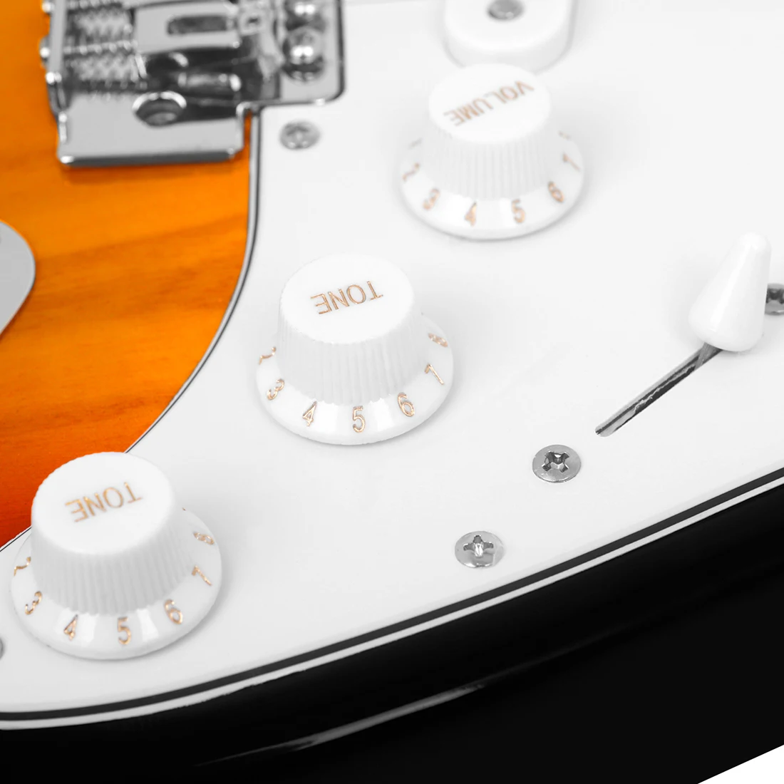 HK·LADE 6-струнная электрогитара с 22 ладами 39-дюймовый кленовый корпус ремешком для