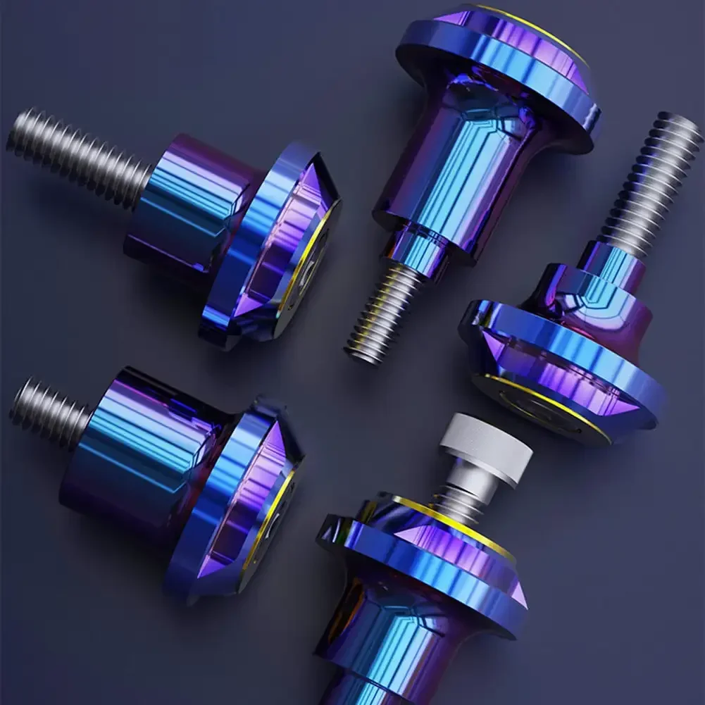 1 шт. винтовая крышка номерного знака мотоцикла с ЧПУ M5/M6 горящая титановая