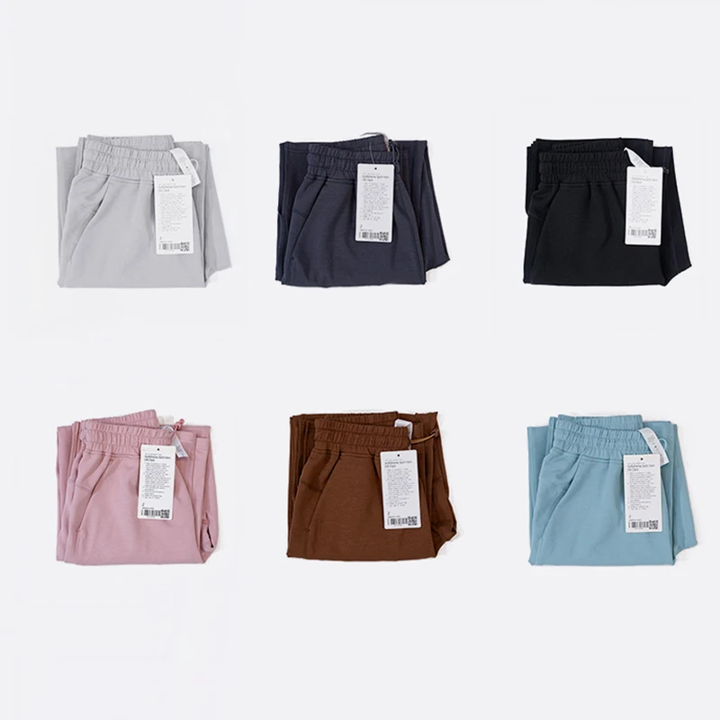 Yoga Soft Throwback Still High Waist Drawstring Pants High Stretch Nylon Women Casual Flare Pants Relaxed Fit with Slit Bottom