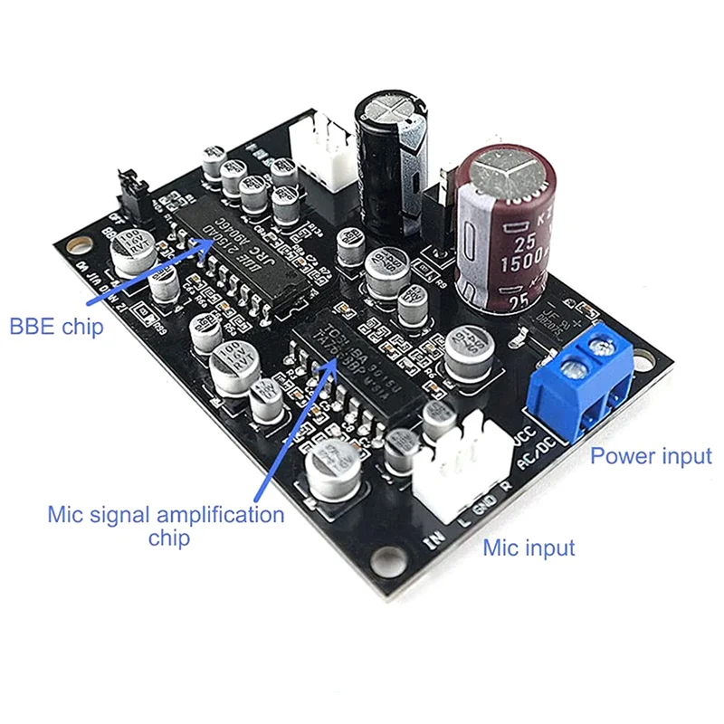 

TA7668 Tape Drive Deck Magnetic Head Preamplifier Board with JRC2150 BBE Audio