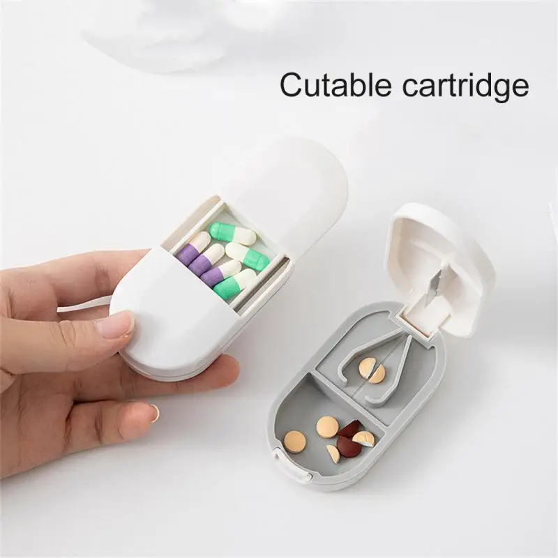 

Sealed Pill Pill Box Compartment Storage Mini Travel Package Splitter Divide Split Medicine Box Health Care Portable Pills Case