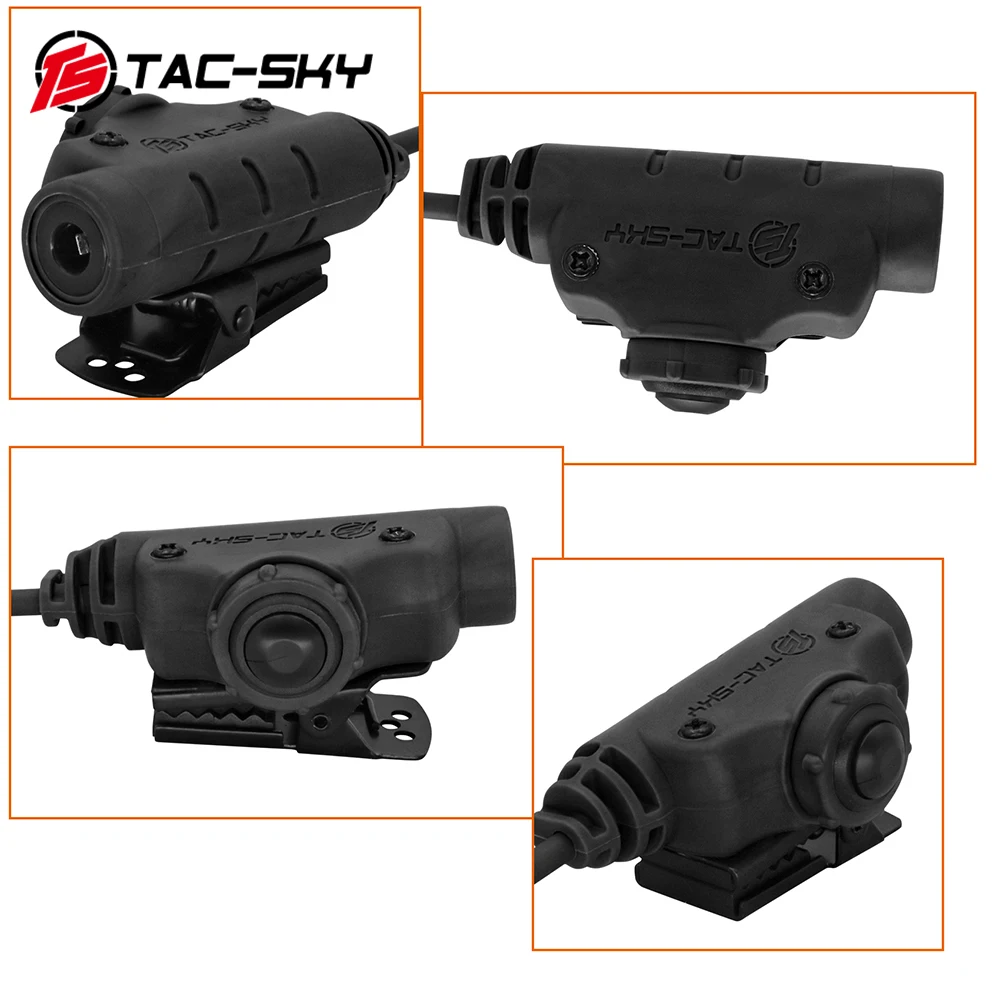 Фото Тактический адаптер TAC-SKY U94 V2 PTT Midland PTT для рации Midland Plug, совместимый с гарнитурой COMTA II III SORDIN №5