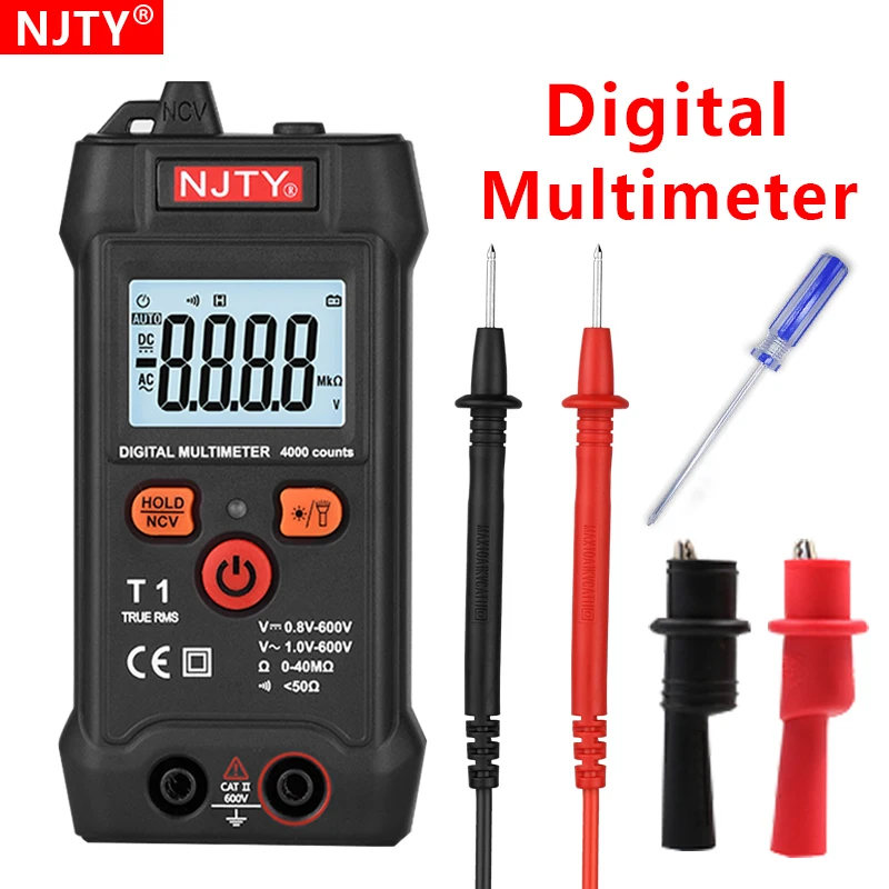 

NEW Generation 600V Digital Multimeter 4000 Counts Ture RMS AC DC NCV Smart Multimetro Tester Ohm Voltage Meter Resistance