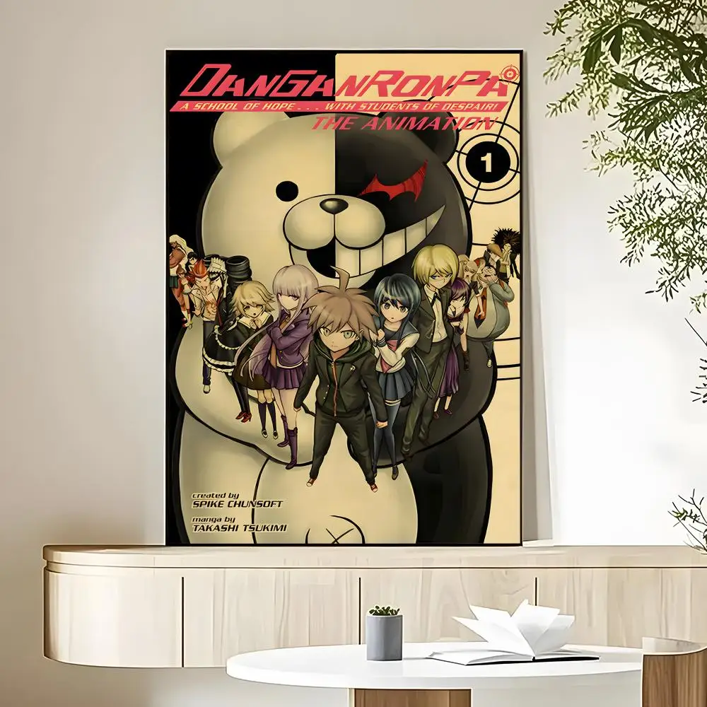 Фото Постер с изображением аниме Danganronpa, HD-качество, водонепроницаемый, для дома, гостиной, спальни, бара, эстетическое украшение №2