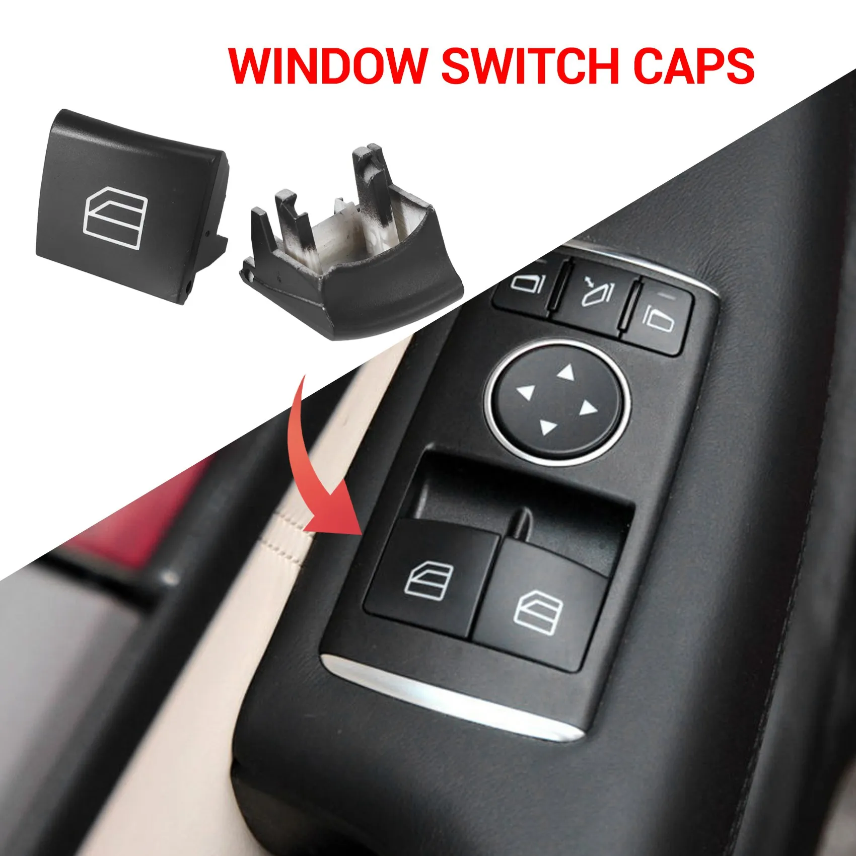 Фото Кнопка переключателя стекла для Mercedes Benz A Ml Gl R Class W164 X164 W251 W245 W169 №3