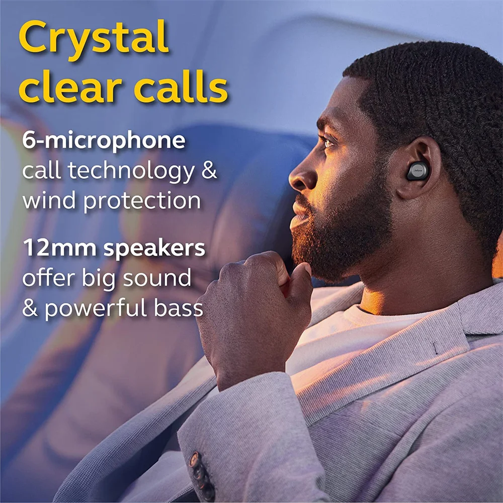 Новая беспроводная Bluetooth-гарнитура Jabra Elite 85t для автомобиля Спортивная
