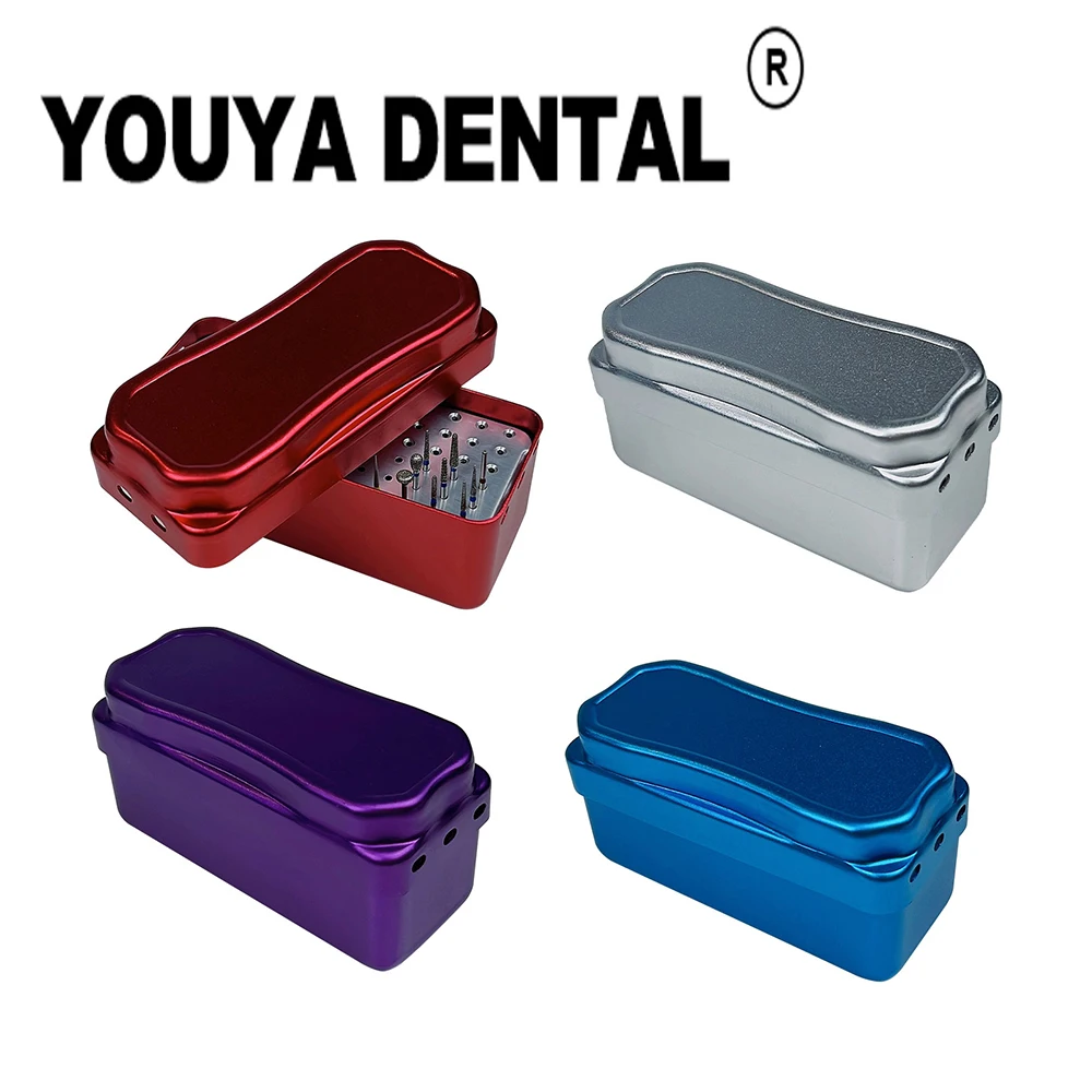 

72 holes Dental Bur Box Autoclave Sterilizer Case Endo Files Burs Disinfection Holder For Burs Dentist Lab Instrument Tools