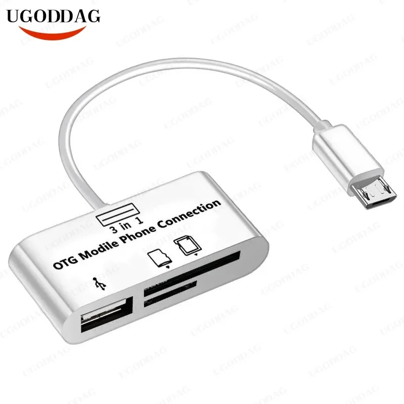 Адаптер Type-C TF CF SD устройство для чтения карт памяти OTG Устройство компактной
