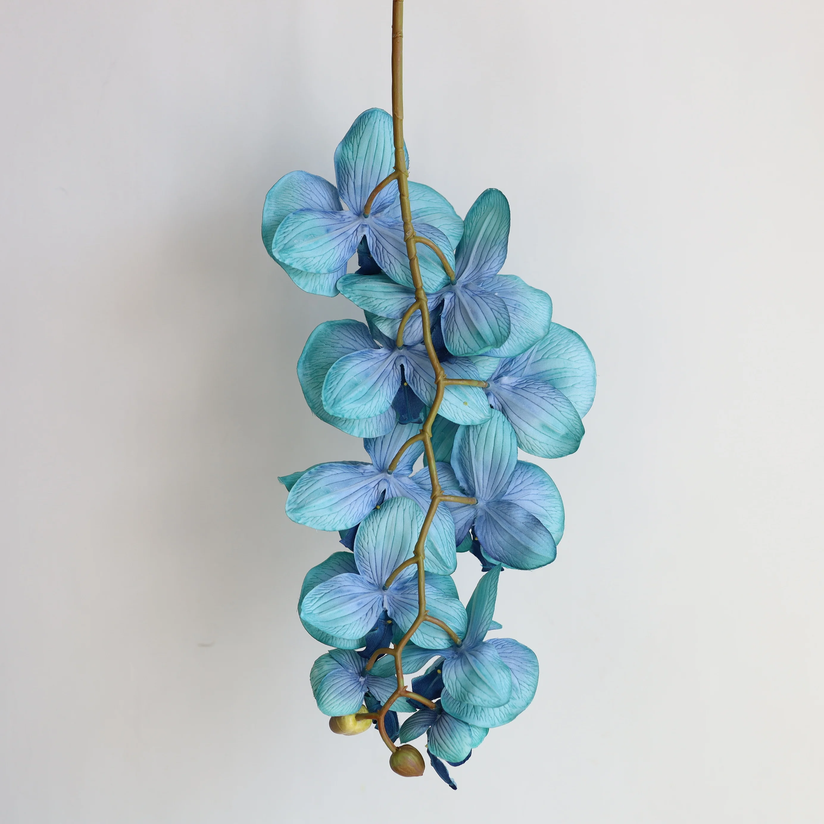 Искусственная Орхидея фаленопсис бирюзовая синяя искусственная украшение для
