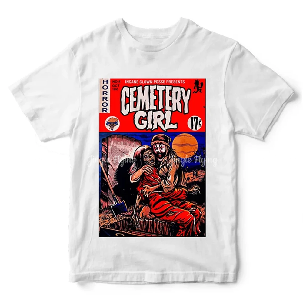 Футболка унисекс с изображением кладбища девушки ужаса клоуна подарки футболки
