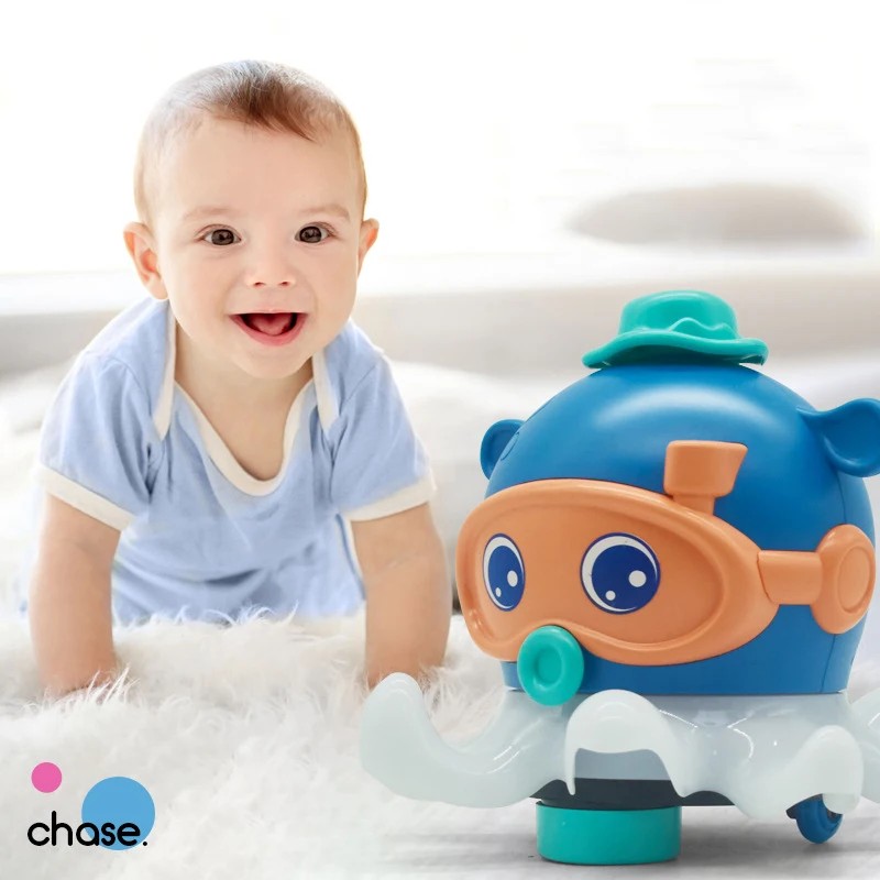 

New Electric Octopus Floating Fun Game Blow Ball Toy Walking All-direction With Music Light Educational Learning Toys For Kids